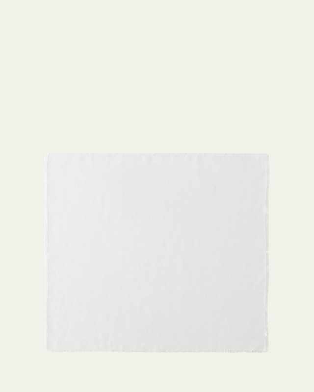 White Ruffles Linen Napkin